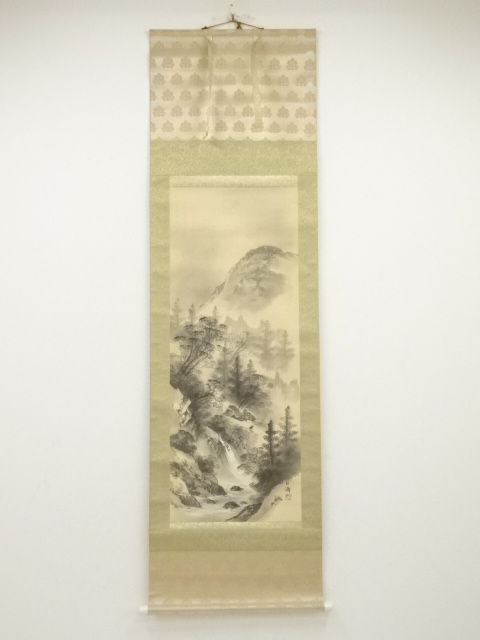 道具 ] - 道具 白峰筆 山水 肉筆絹本掛軸 | ネットショップ圭 netshop